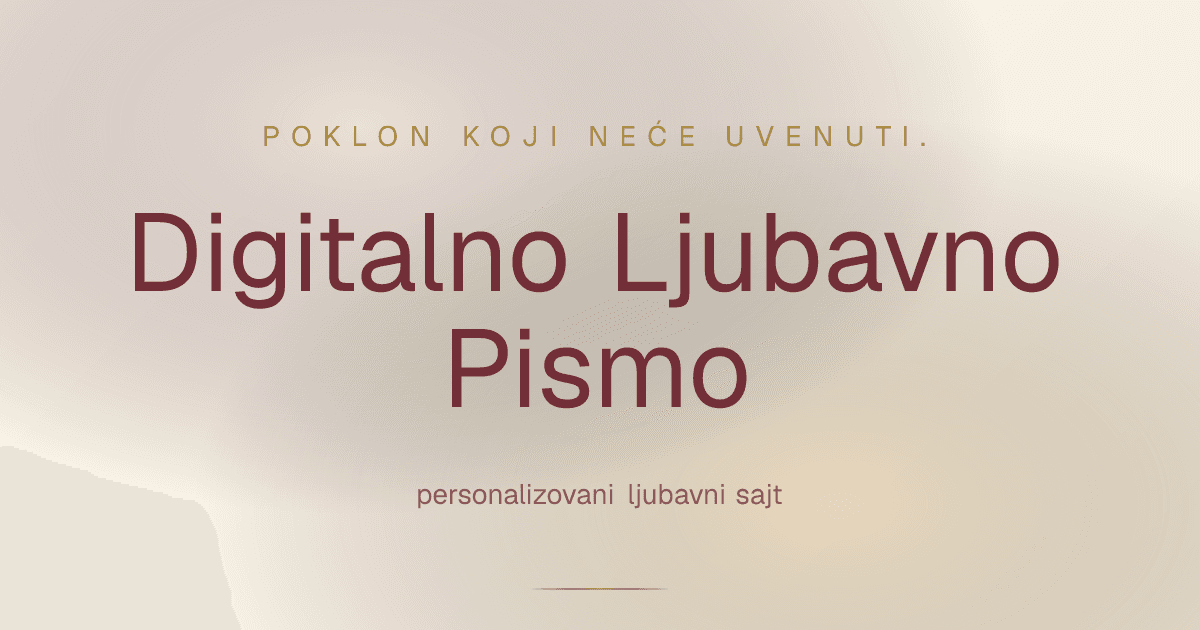 Digitalno Ljubavno Pismo